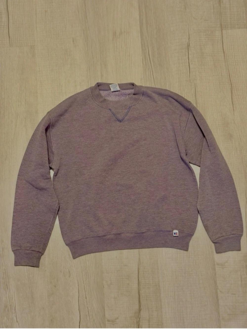 Vintage 90s Russell Athletic Sweatshirt Youth L Gray Crewneck Made in Mexico